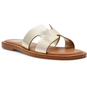 DV by Dolce Vita Gold Slide Sandals